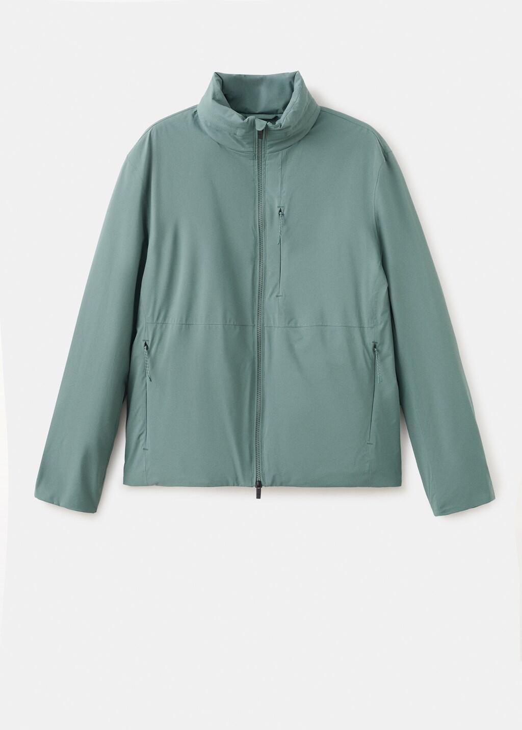 Navy Packable Water-Repellent Jacket With Thermore Technology, Dark Green, large image number 8