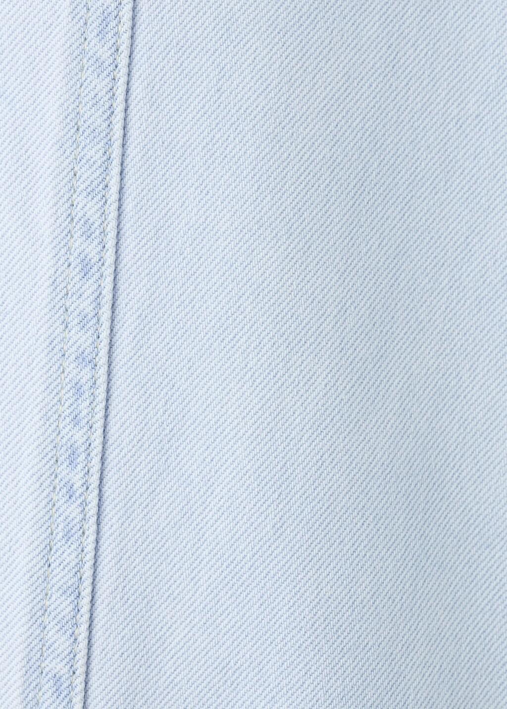 Blue Wide-Leg Jeans With Seam Detail, Kids Girl, Open Blue, large image number 3