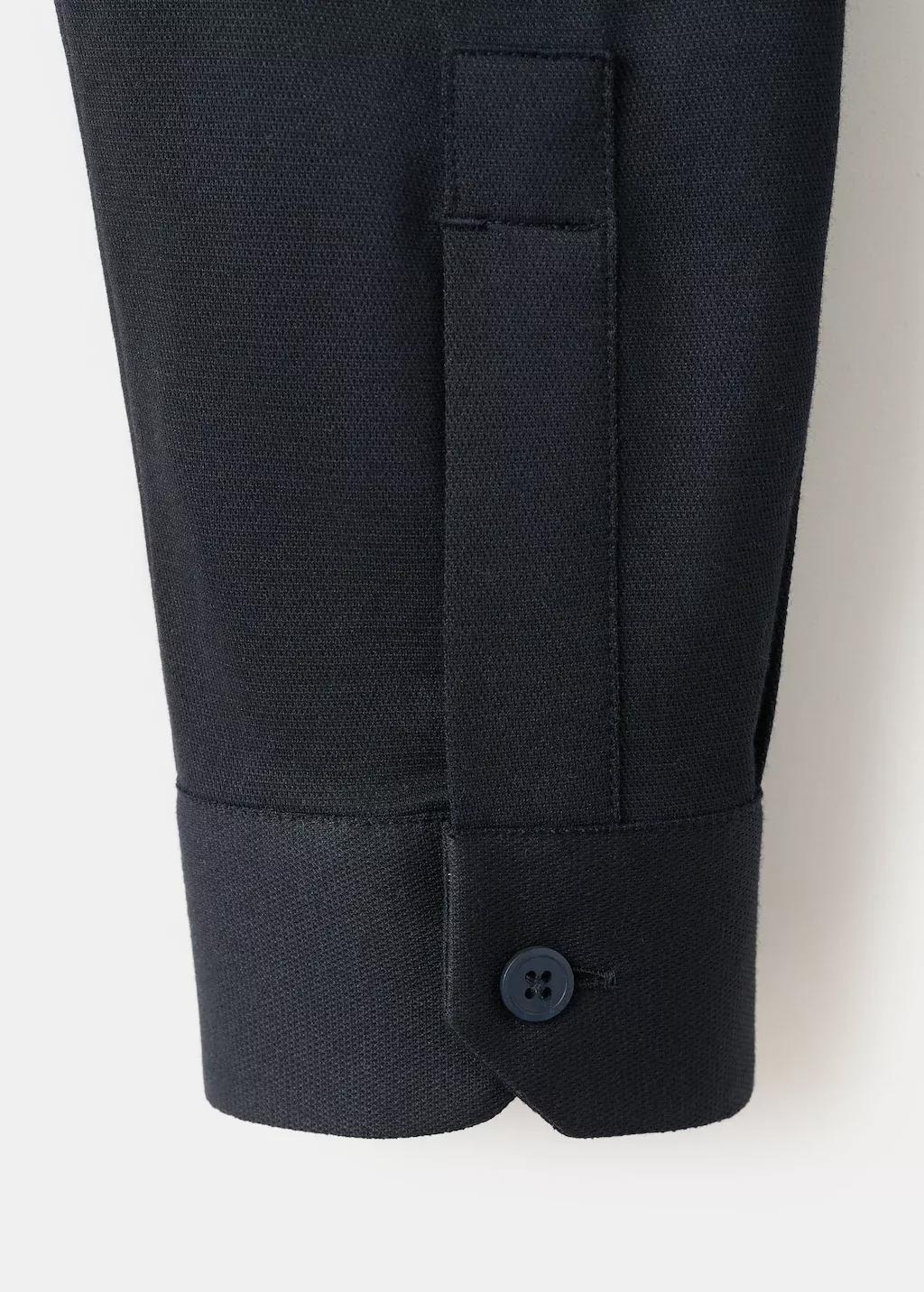 Navy Comfort Stretch Non-Iron Shirt, Navy, large image number 5