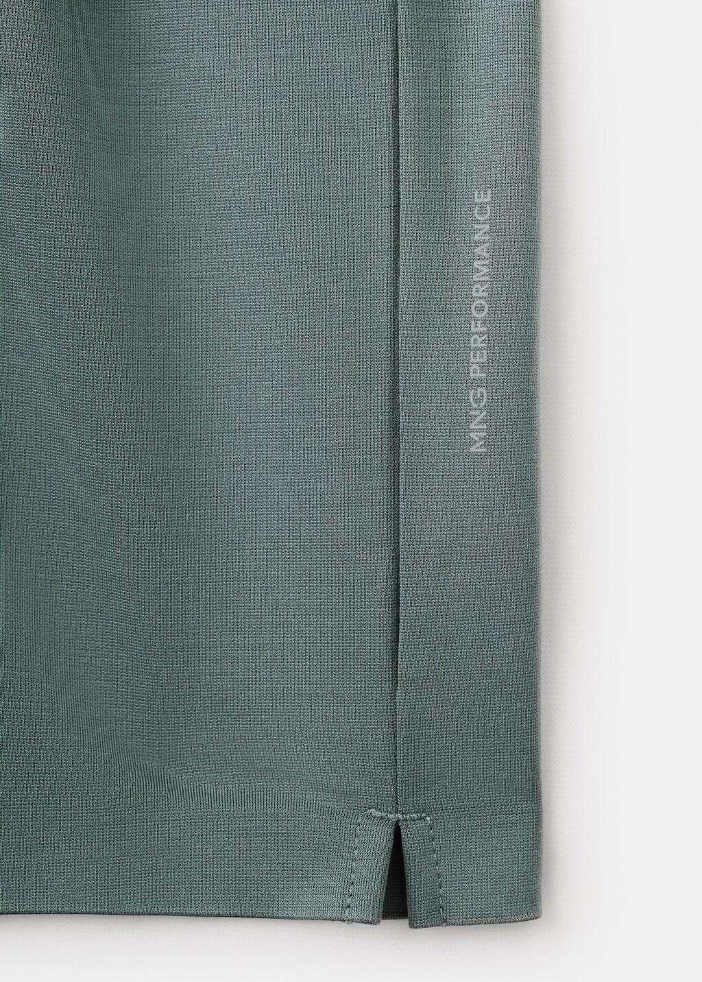 MEDIUM GREEN Comfort stretch buttoned polo, Medium Green, large image number 5