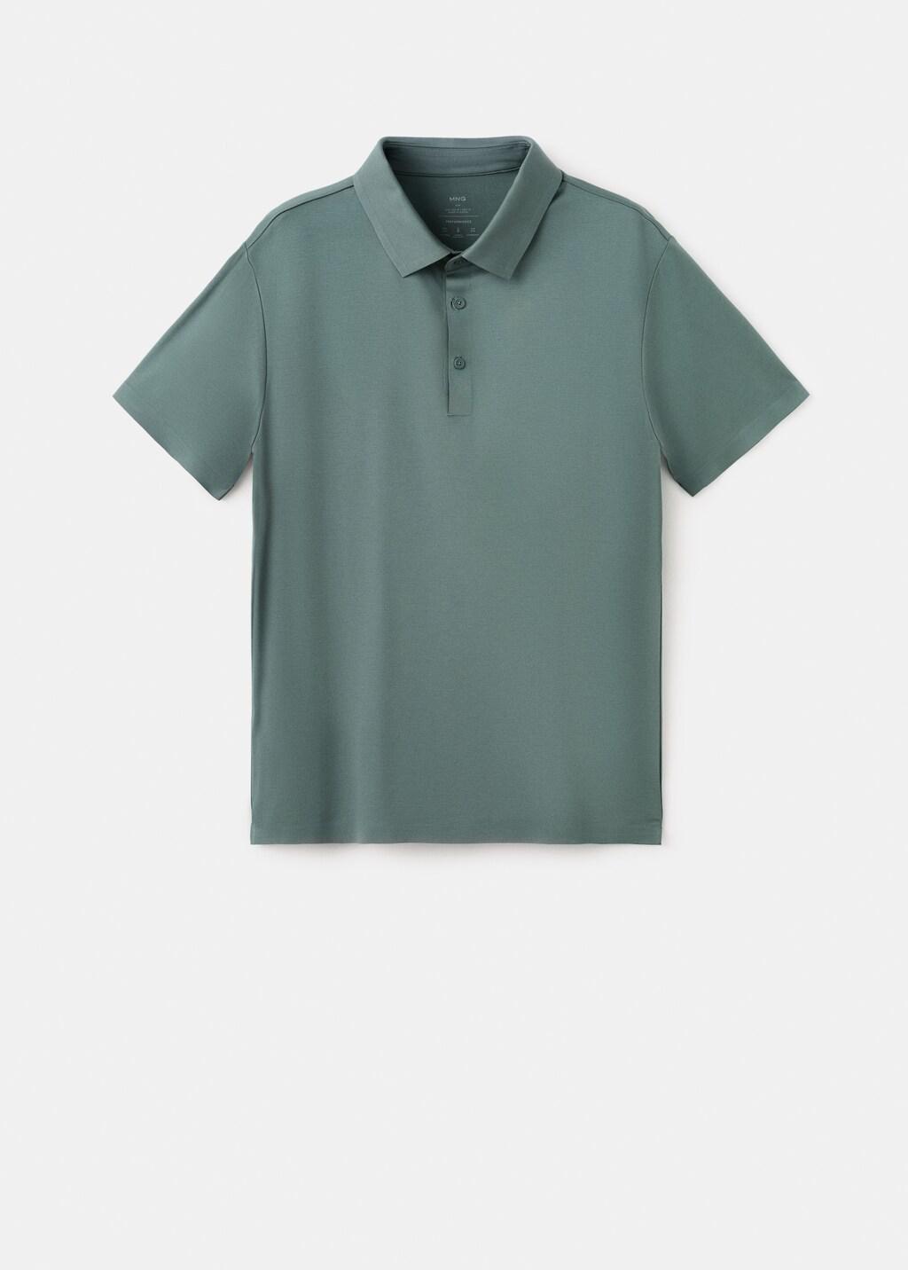 Green Comfort Stretch CoolmaxPolo, Medium Green, large image number 7