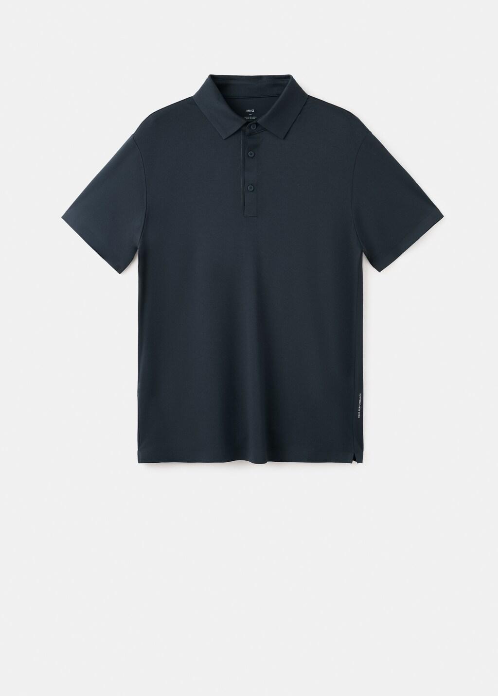 Navy Comfort Stretch Coolmax Polo, 0201_56, large image number 7