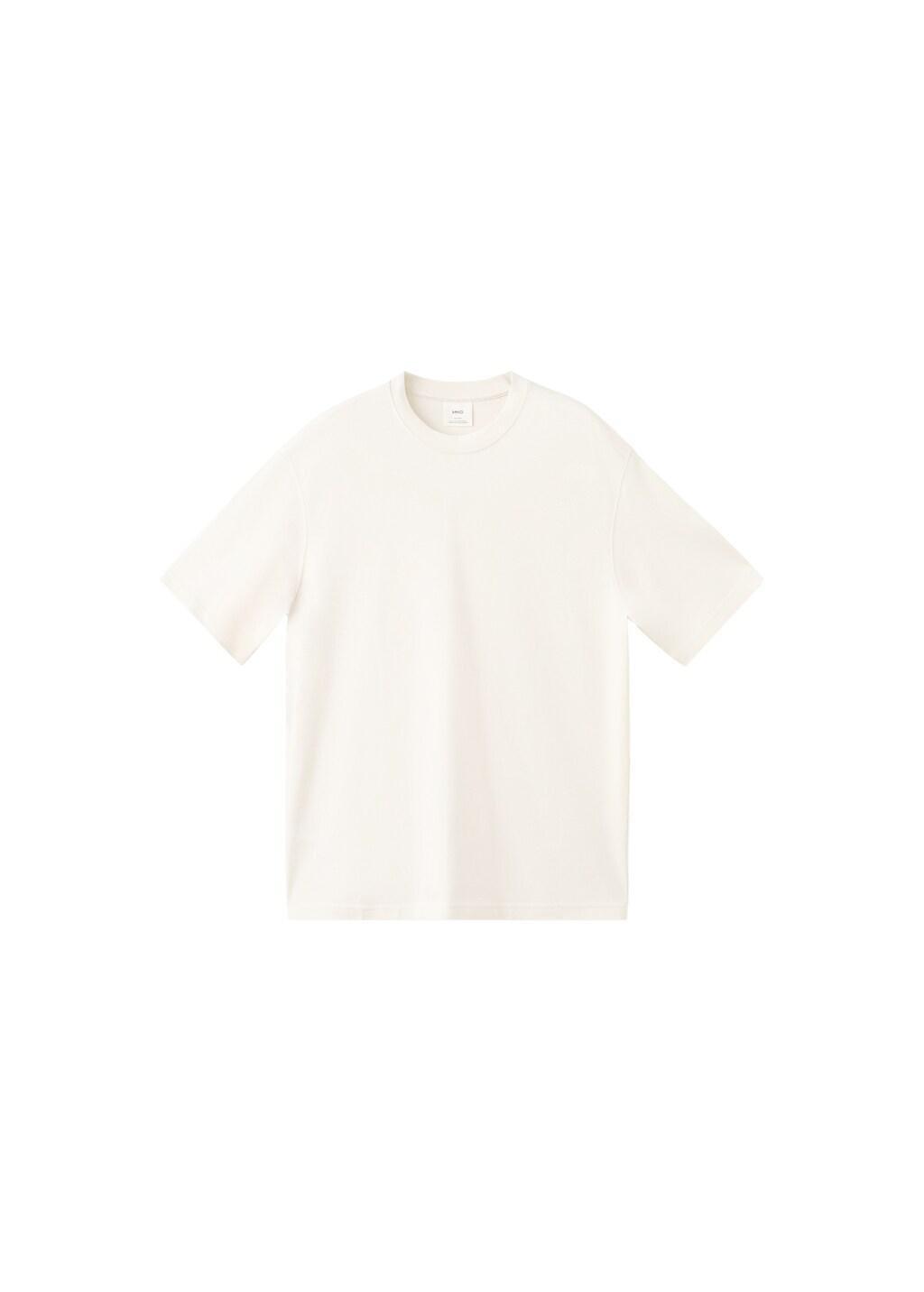 Beige Heavy Weight Relaxed Fit T-Shirt, Light Beige, large image number 6