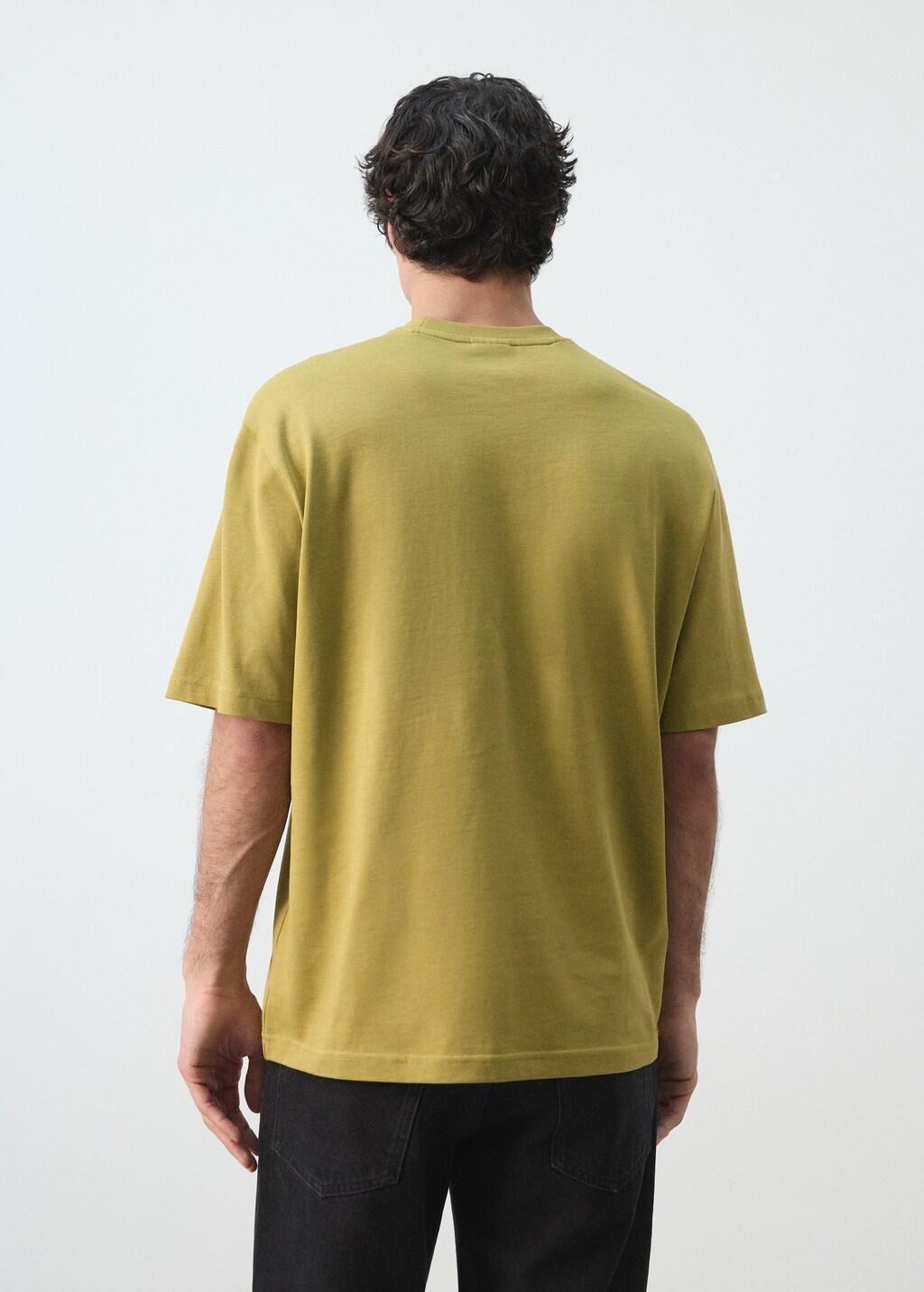Green Heavy Weight Relaxed Fit T-Shirt, Dark Green, large image number 2