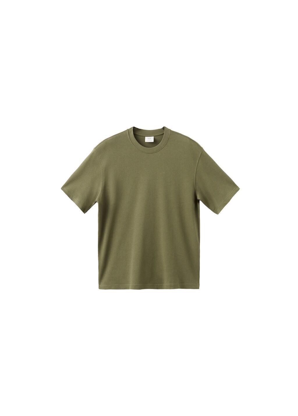 Green Heavy Weight Relaxed Fit T-Shirt, Dark Green, large image number 6