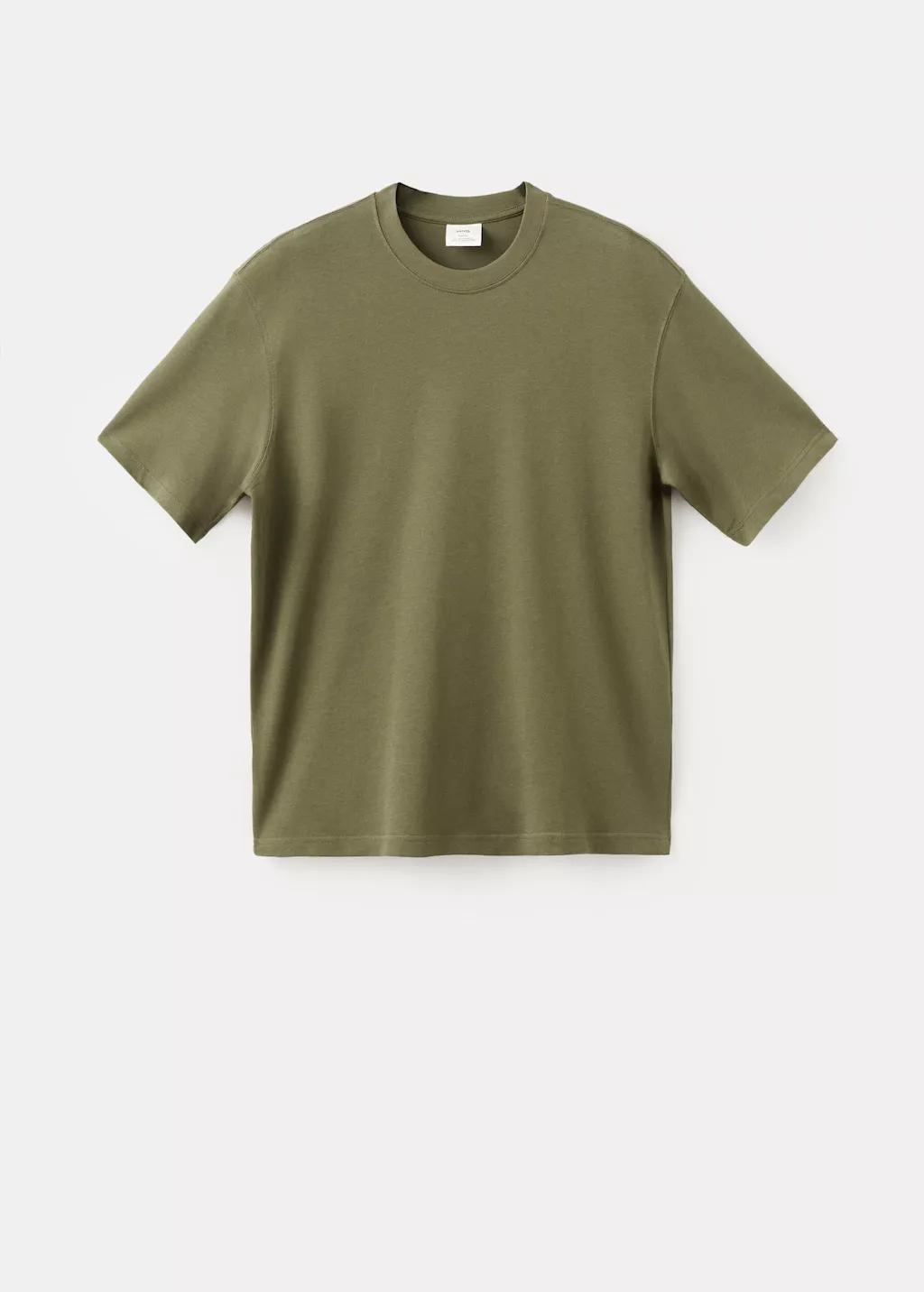 Green Heavy Weight Relaxed Fit T-Shirt, Dark Green, large image number 7