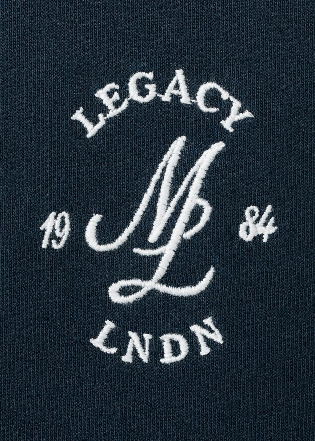 Navy Heavyweight Graphic Embroidered T-Shirt, Navy, large image number 1