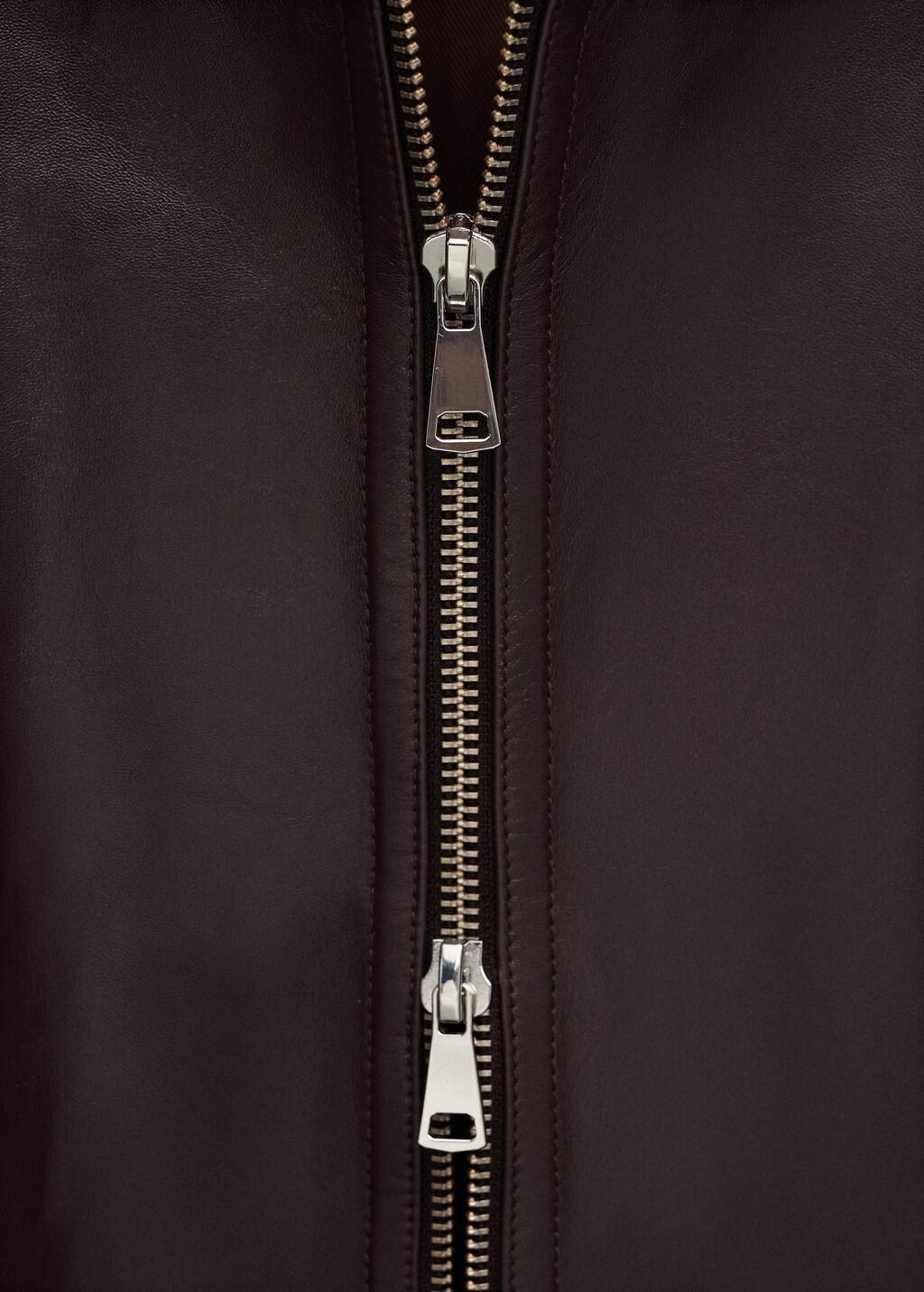 Red Oversized Funnel Neck Fur Coat, Dark Red, large image number 4