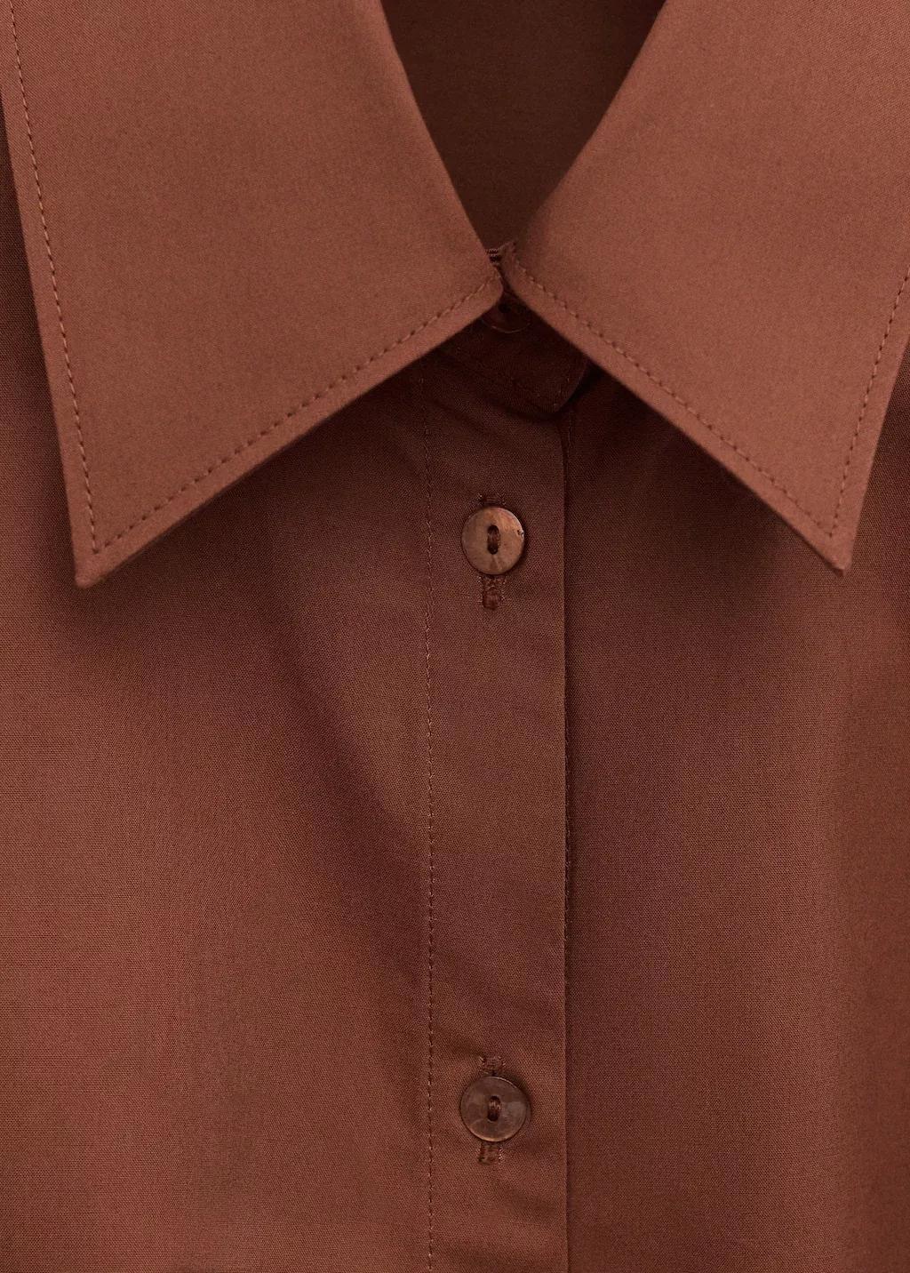 Orange Cotton Cross Shirt, Rust - Copper, medium