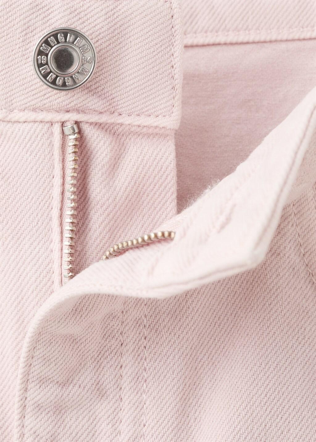 Pink High-Waisted Barrel Jeans, Pink, large image number 5