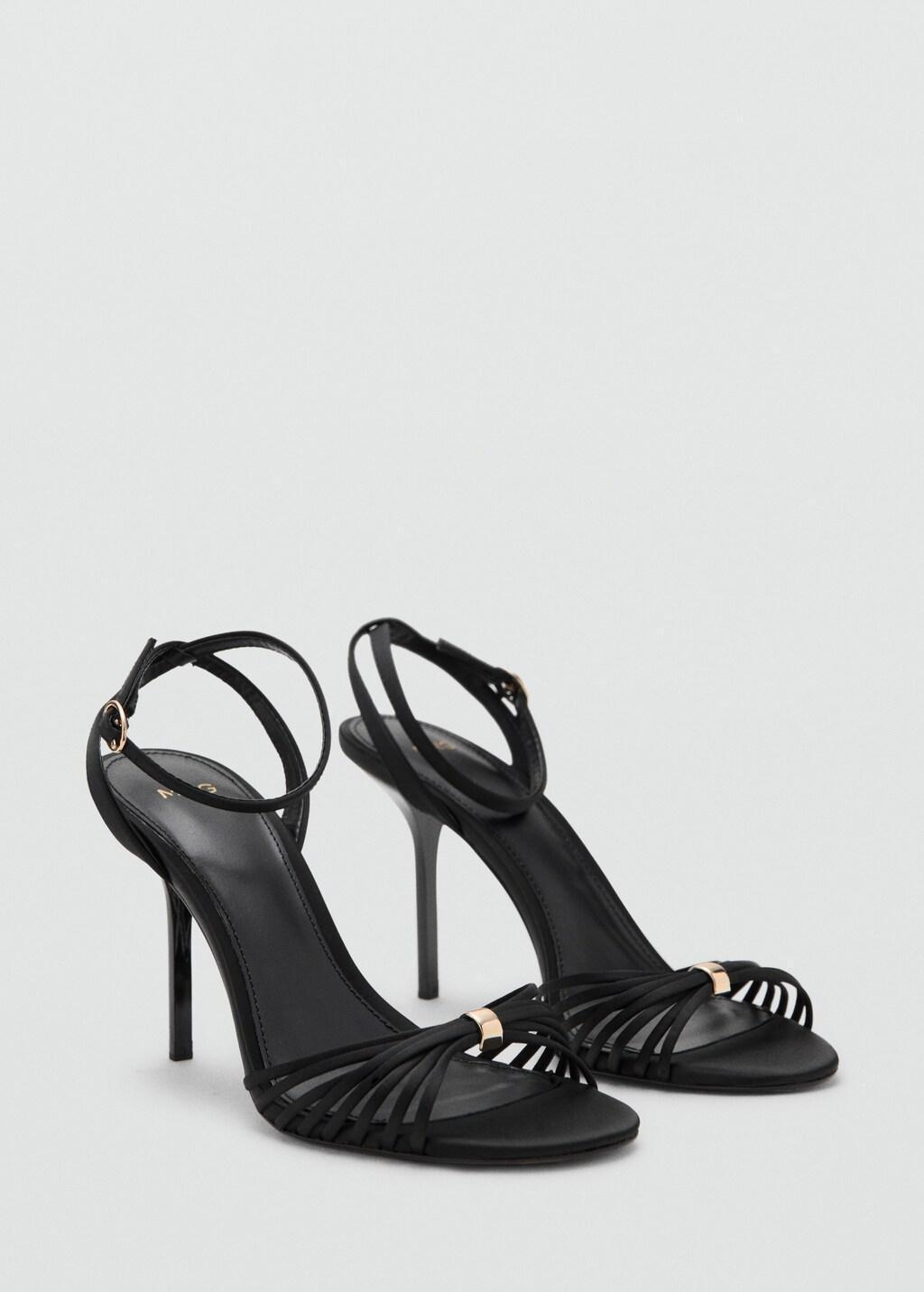 Heeled Sandals With Straps, 0201_99, large image number 0