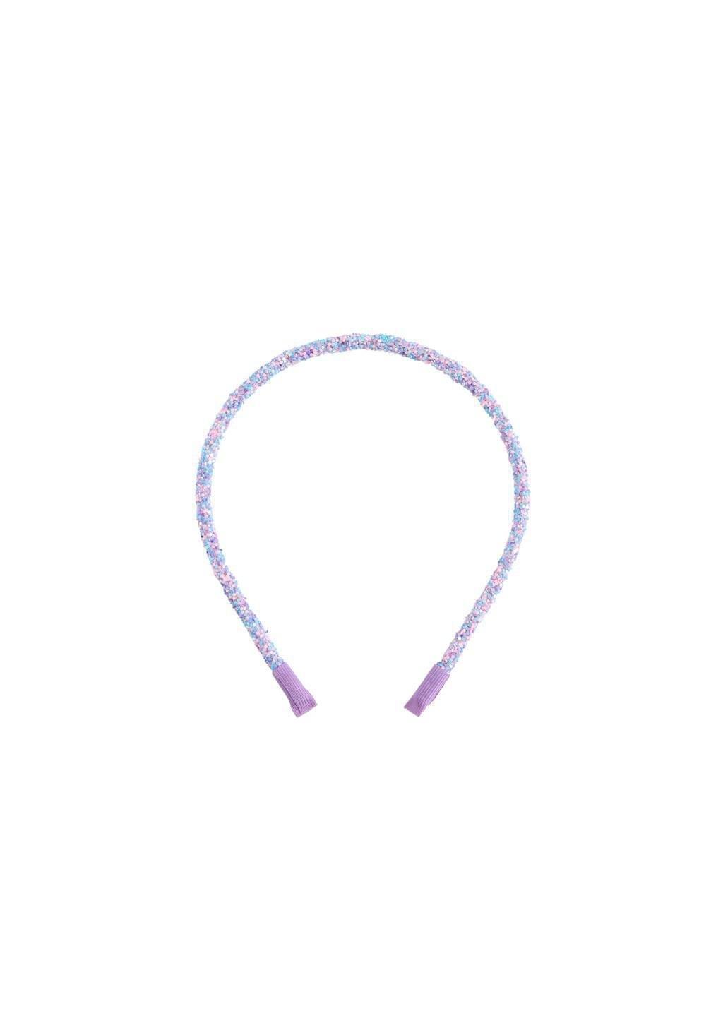 Purple Lt Pastel Glitter Headband, Kids Girl, Light-Pastel Purple, large image number 1