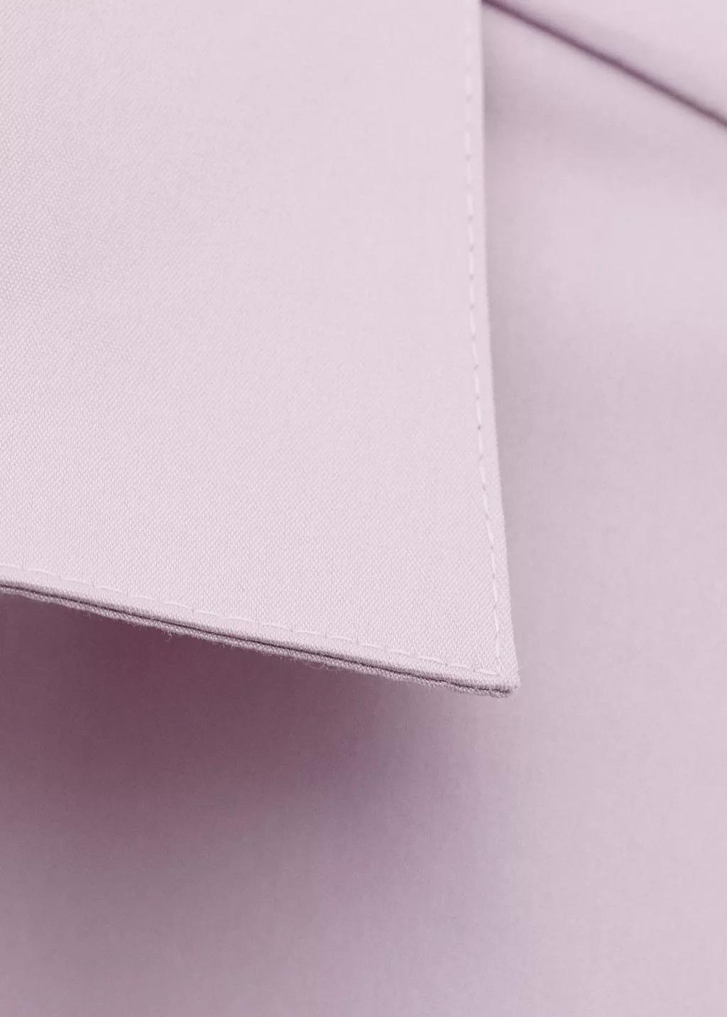 Purple Fitted Cotton Shirt, Light-Pastel Purple, large image number 1