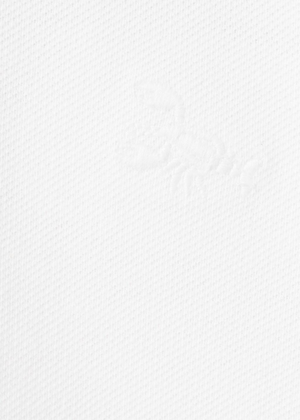 White Cotton Polo Shirt, Kids Boys, White, medium