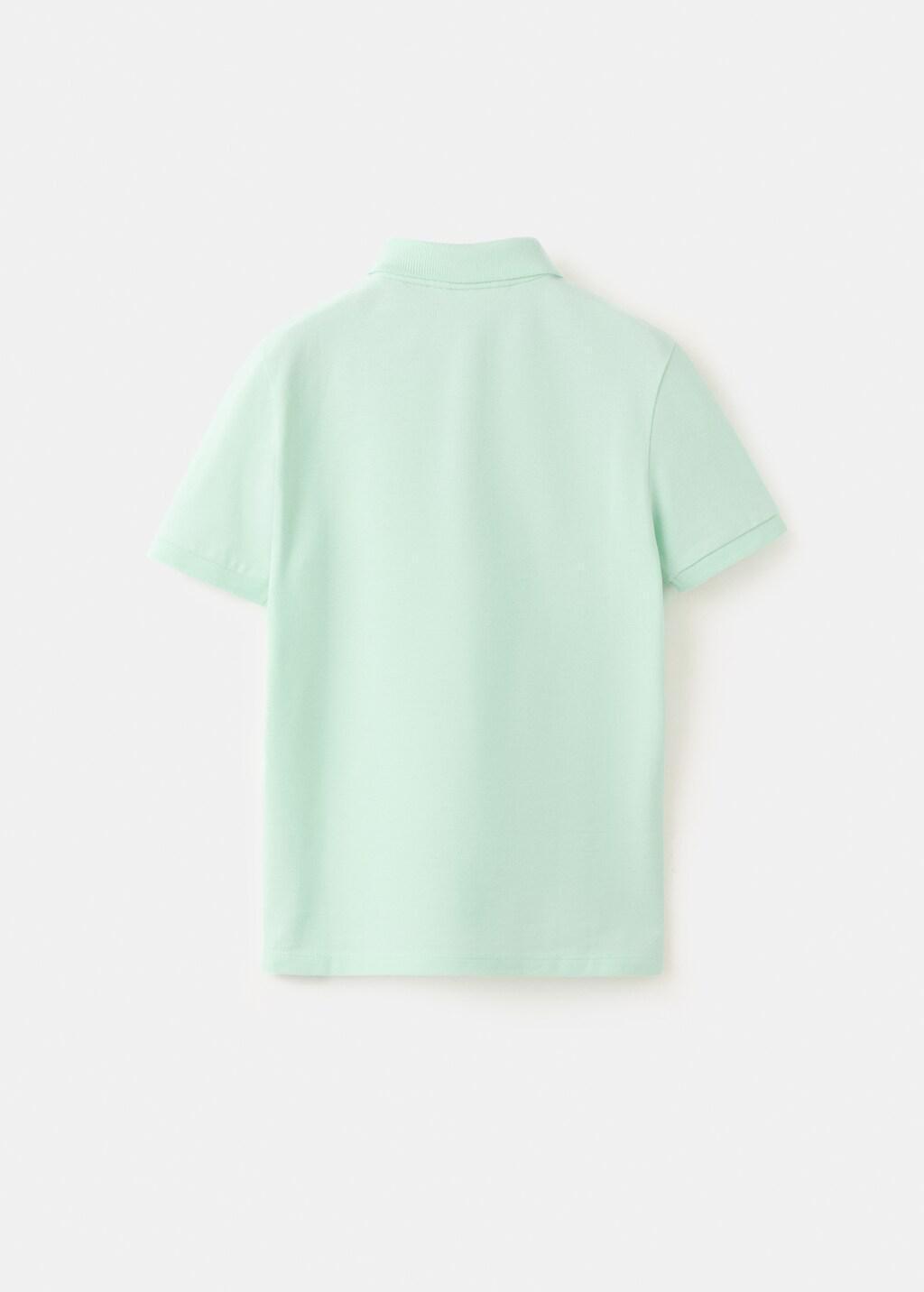 Green Cotton Polo Shirt, Kids Boy, 0201_41, large image number 1