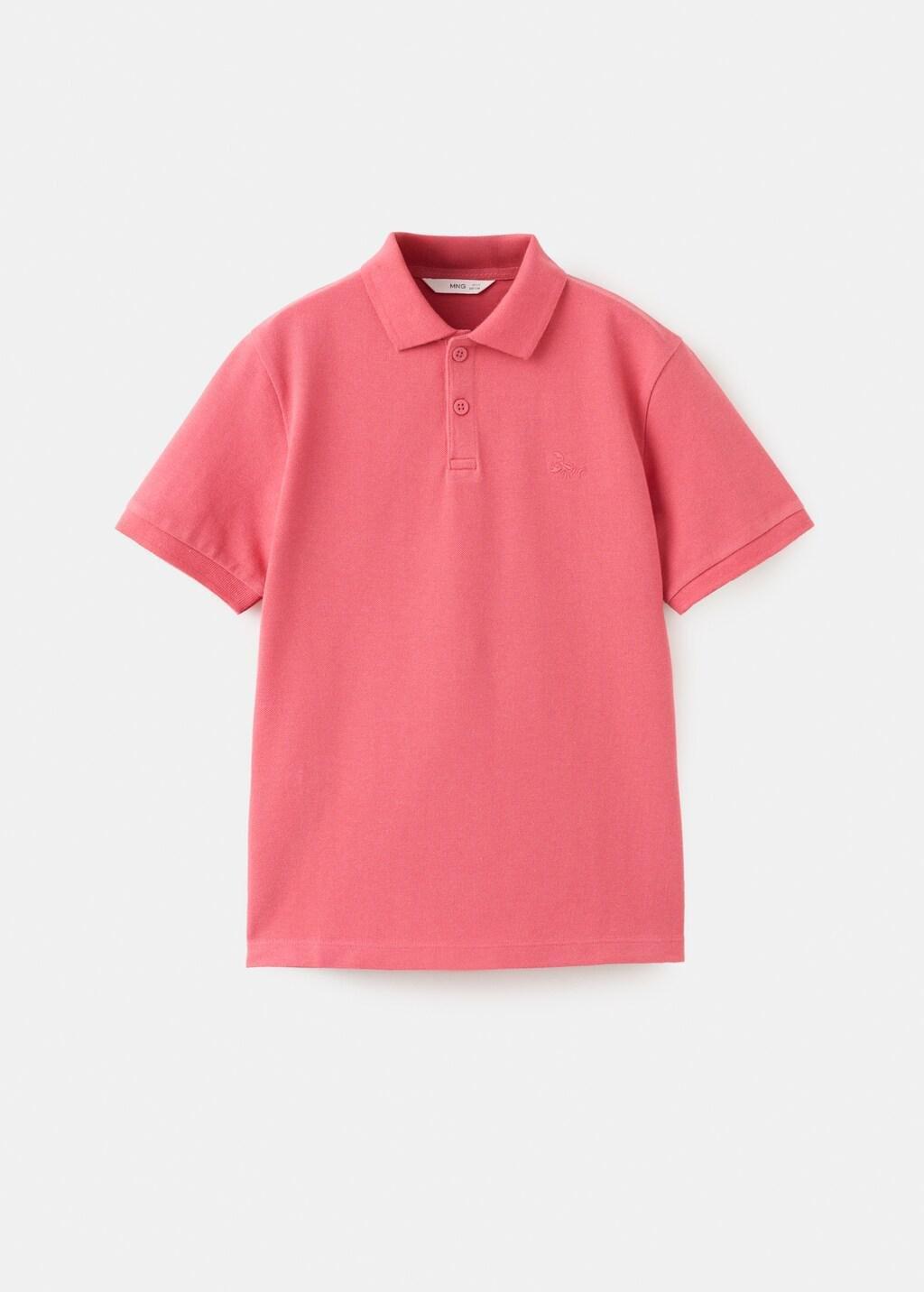 Red Cotton Polo Shirt, Kids Boys, Red, large image number 4