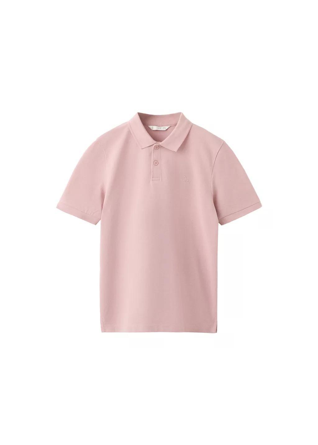 Pink Lt Pastel Cotton Polo Shirt, Kids Boy, Light-Pastel Pink, large image number 3