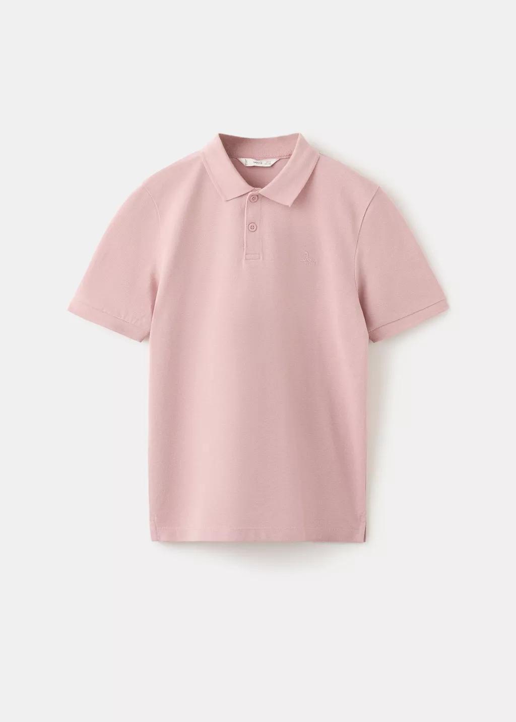 Pink Lt Pastel Cotton Polo Shirt, Kids Boy, Light-Pastel Pink, large image number 4