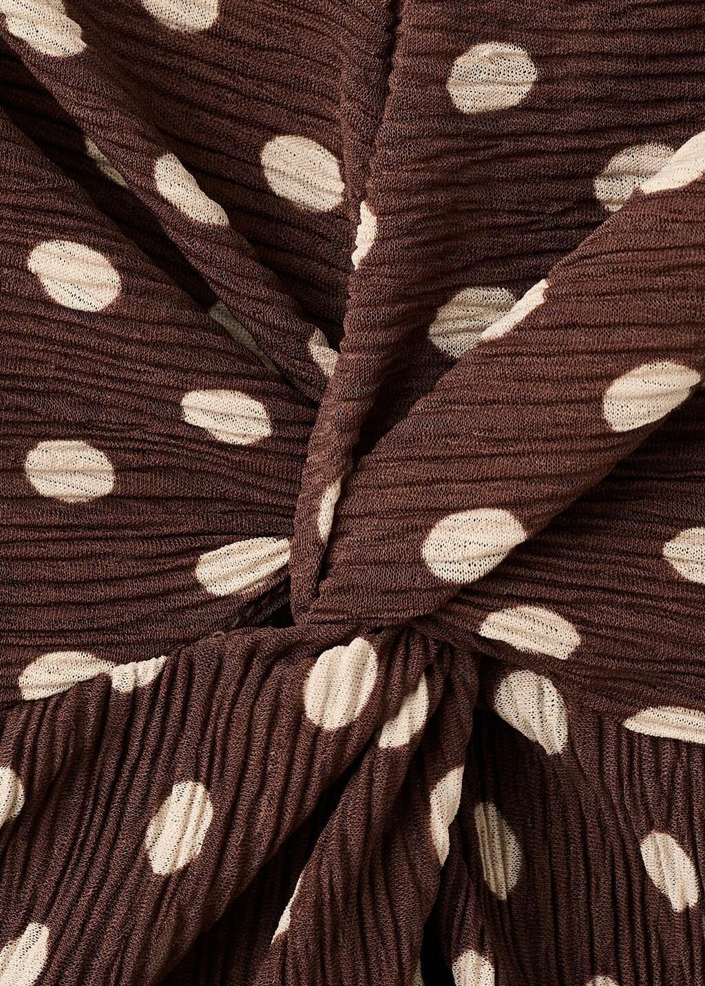 Brown Printed Midi-Dress, Brown, large image number 5