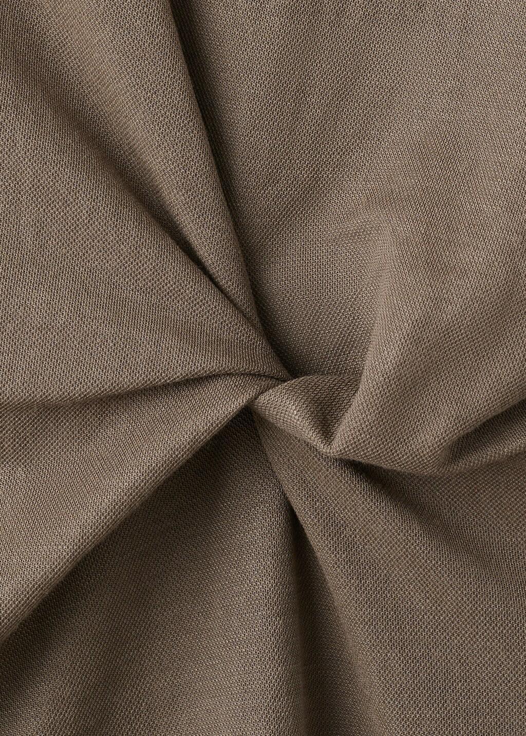 Brown Lt Pastel Side Gathered Details Dress, Light Pastel Brown, large image number 4