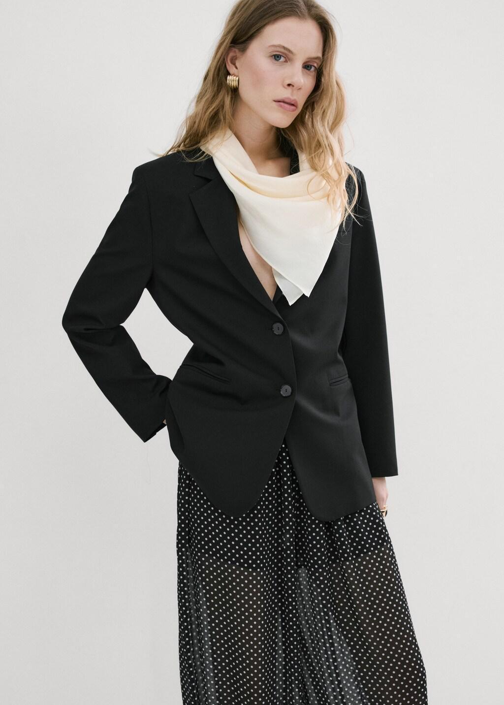 BLACK Polka dot balloon pants, 0201_99, large image number 4