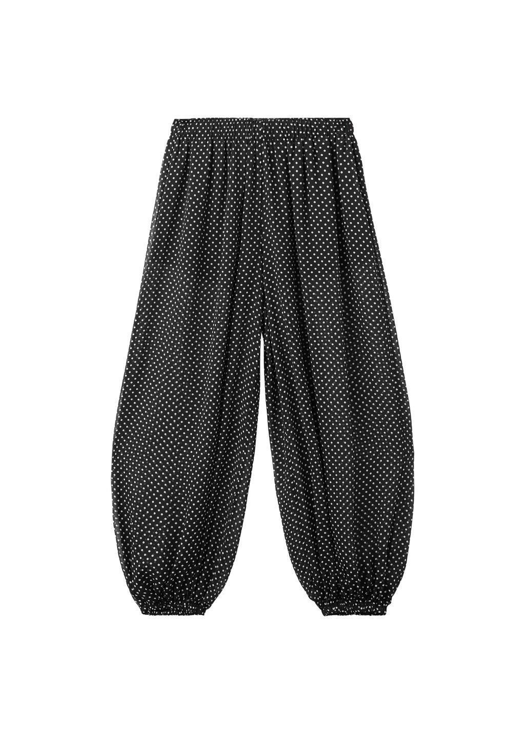 BLACK Polka dot balloon pants, 0201_99, large image number 6