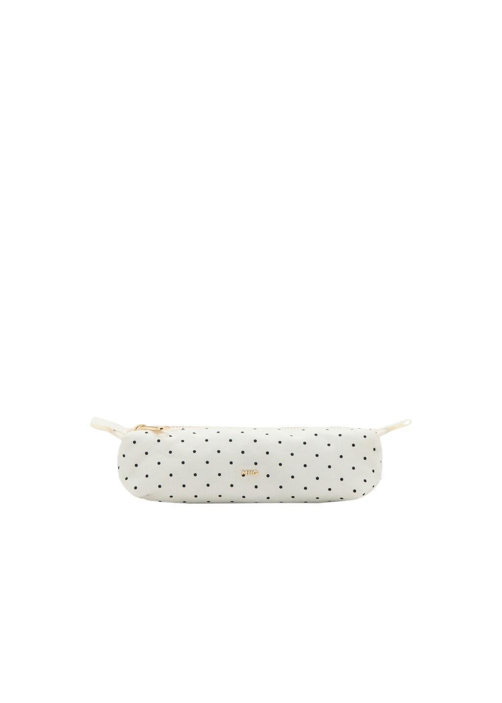 White Polka Dot Pouch, Natural White, large image number 2