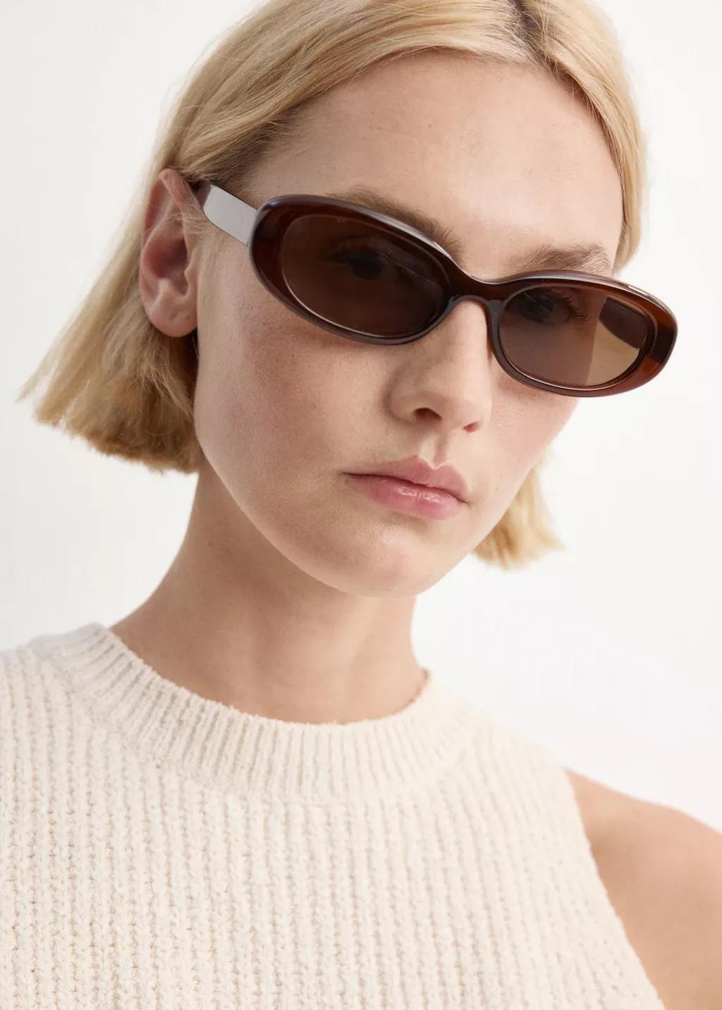 Beige Lace-Trimmed Knit Top, Light Beige, large image number 4