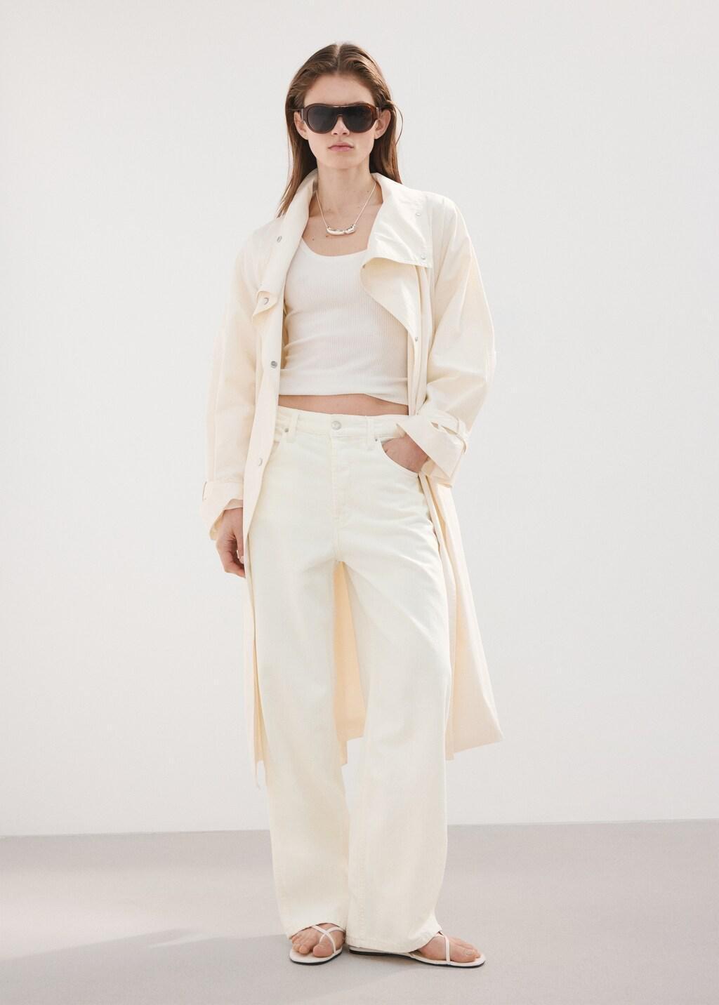 White Low-Rise Balloon Jeans, 0201_01, large image number 0