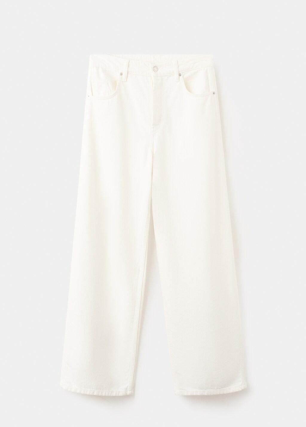 White Low-Rise Balloon Jeans, 0201_01, large image number 8