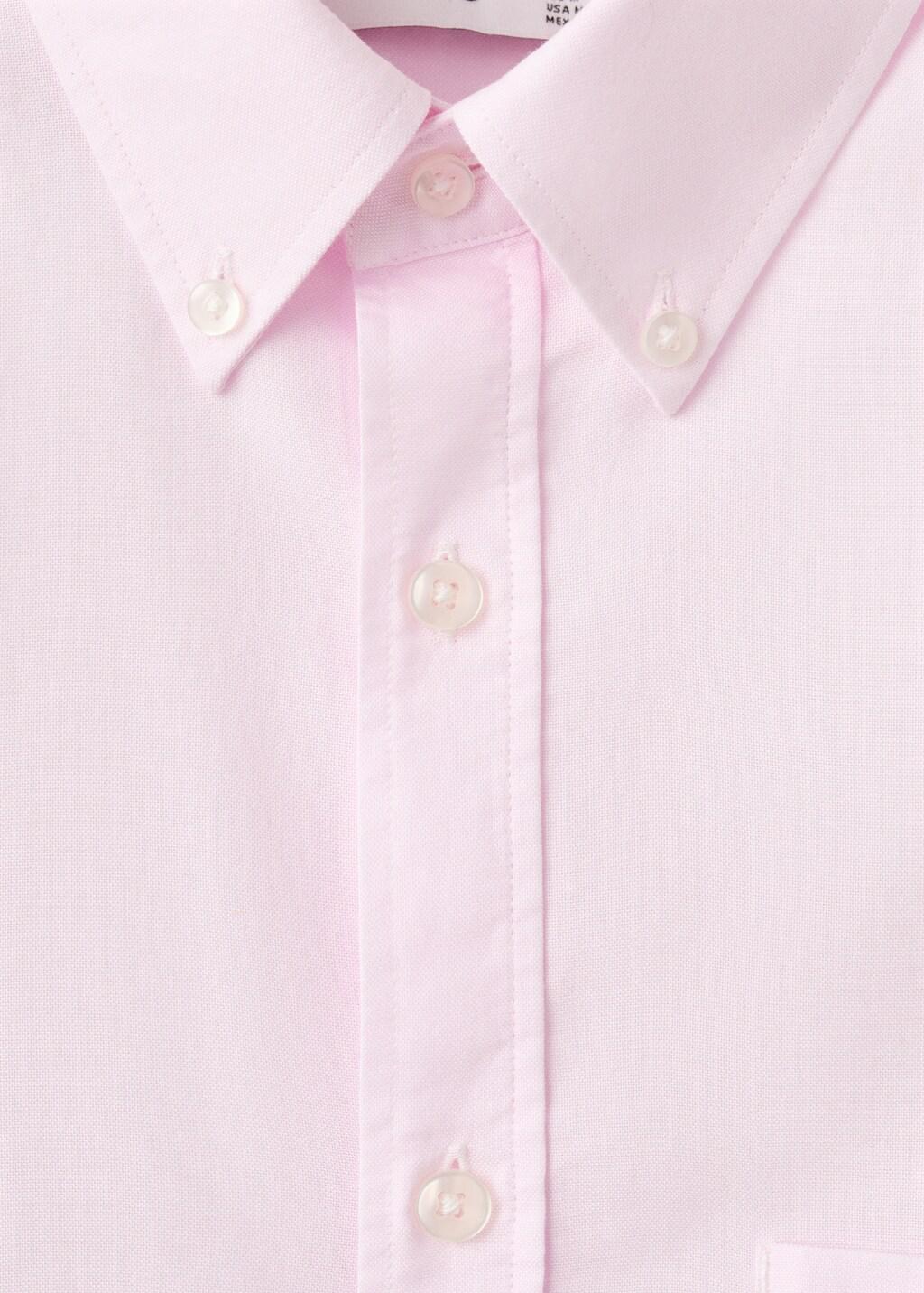 Pink Lt Pastel 100% Cotton Oxford Shirt, Regular Fit, Light-Pastel Pink, large image number 1
