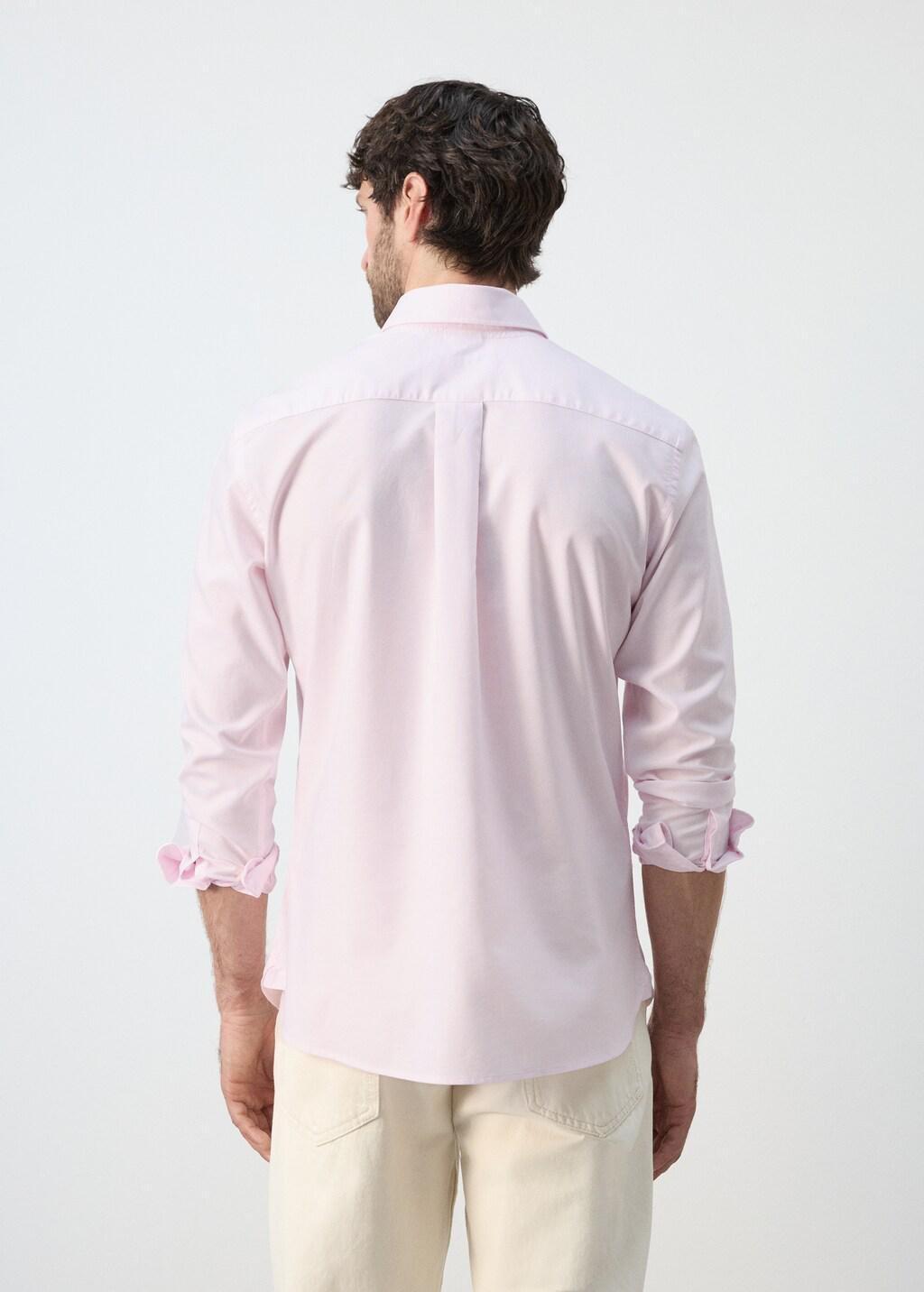 Pink Lt Pastel 100% Cotton Oxford Shirt, Regular Fit, Light-Pastel Pink, large image number 2