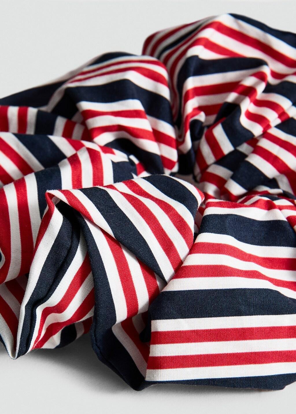 RED Printed scrunchie, Red, large image number 0
