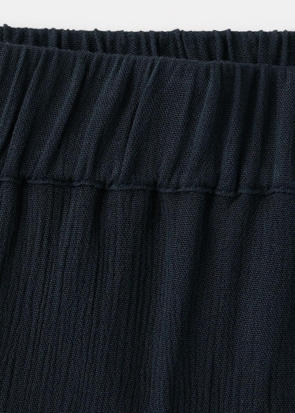 Navy Flowy Panel Skirt, Kids Girls, 0201_56, large image number 1