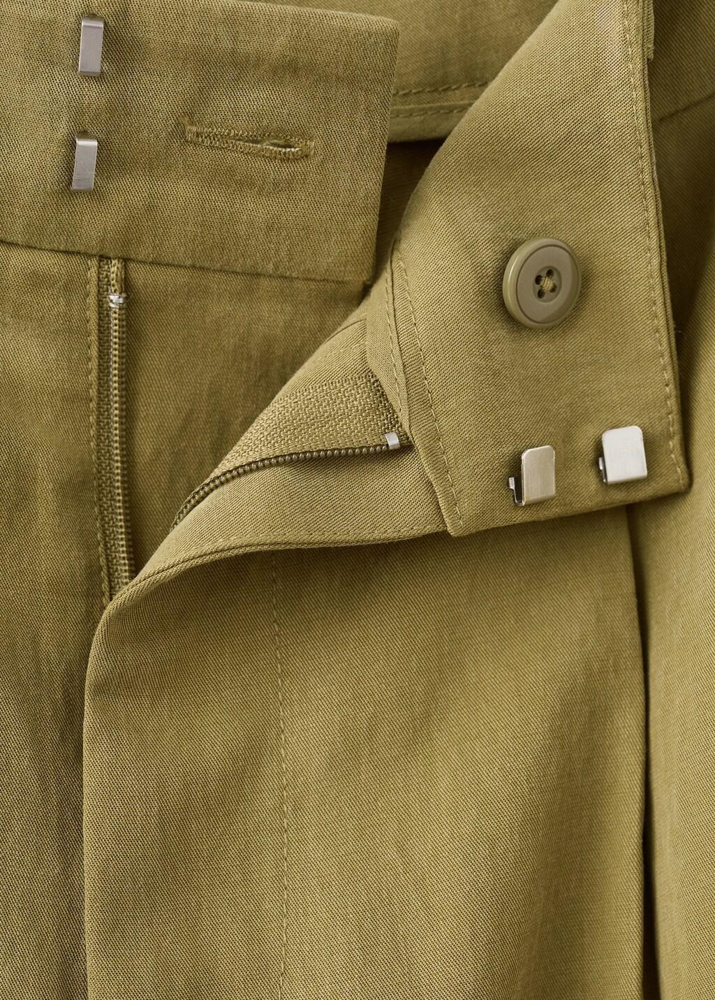 Khaki Lyocell Harem Trousers, 0201_37, large image number 1