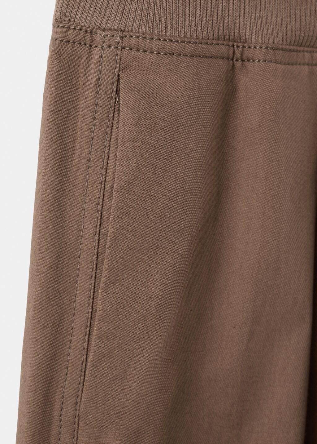 Brown High-Waisted Harem Pants, Medium Brown, large image number 5
