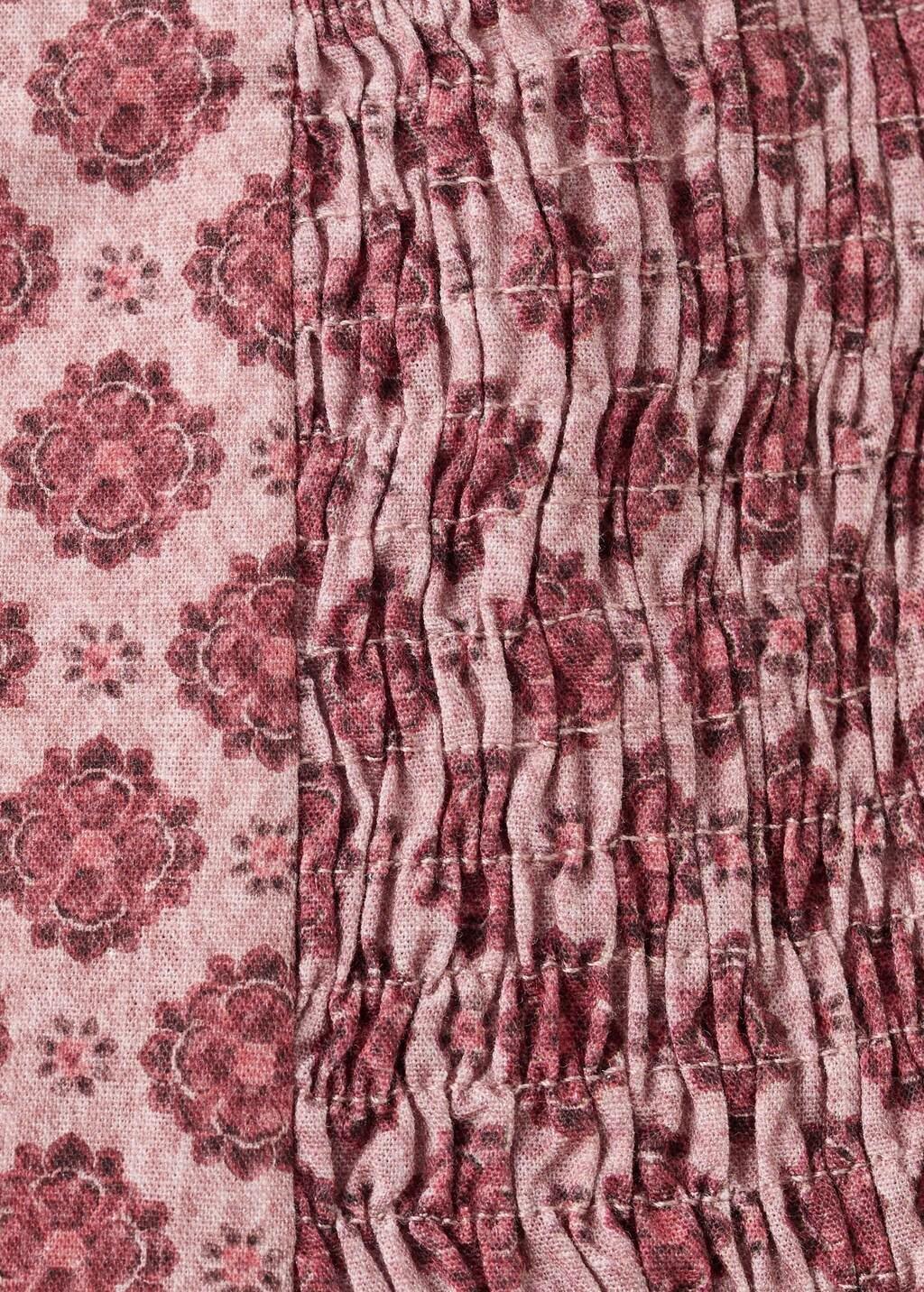 Red Ruched Floral Skirt, Kids Girl, 0201_76, large image number 0