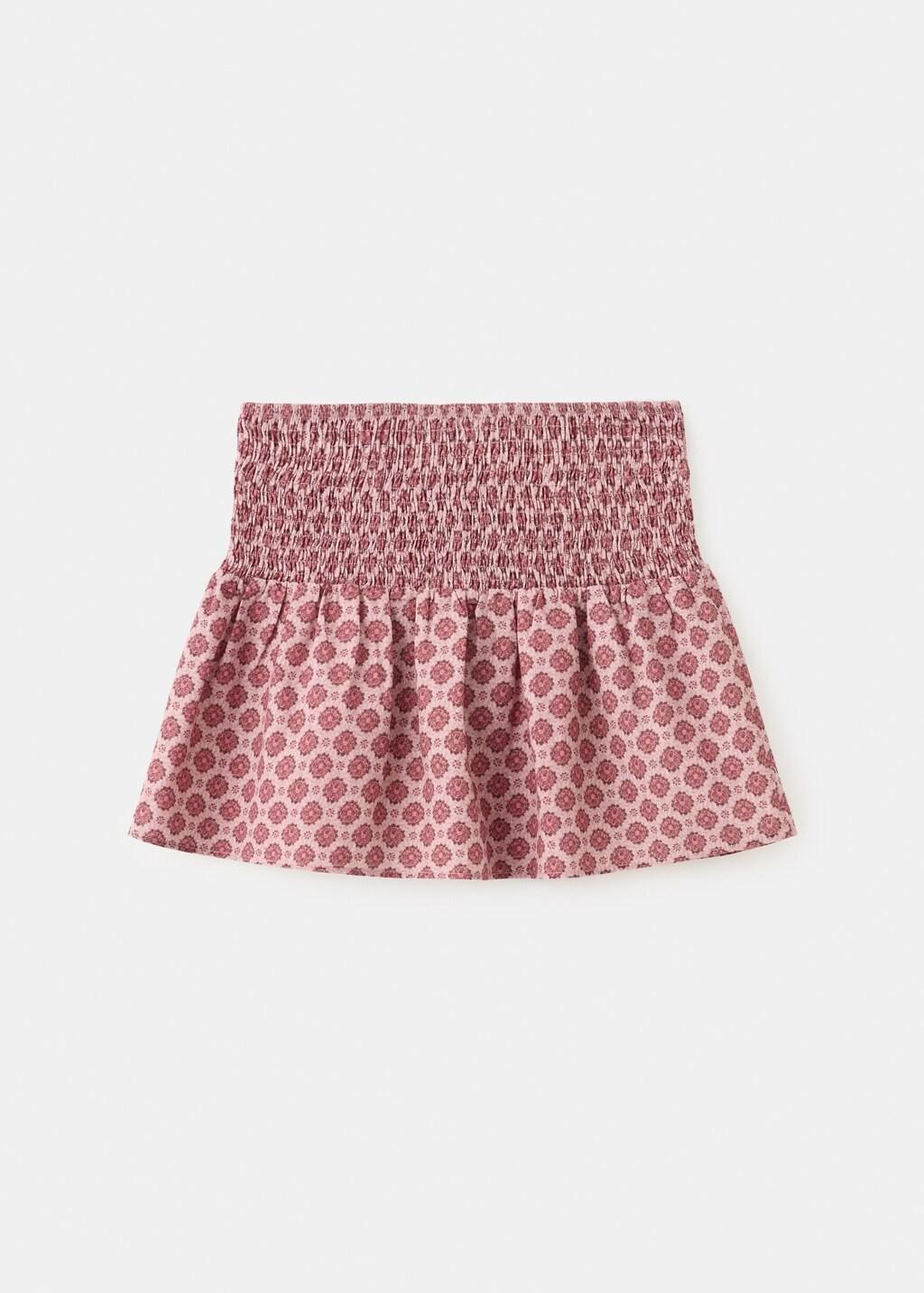 Red Ruched Floral Skirt, Kids Girl, 0201_76, large image number 1