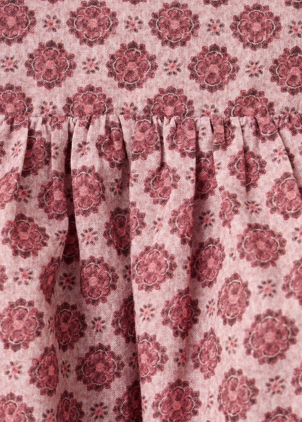 Red Ruched Floral Skirt, Kids Girl, 0201_76, large image number 2