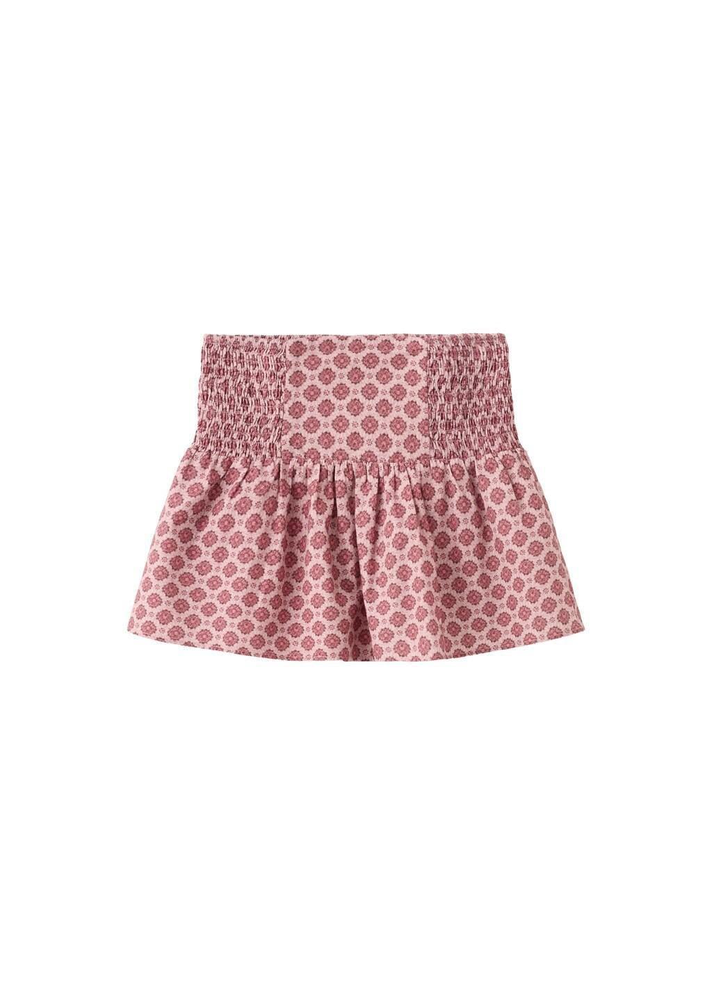 Red Ruched Floral Skirt, Kids Girl, 0201_76, large image number 4