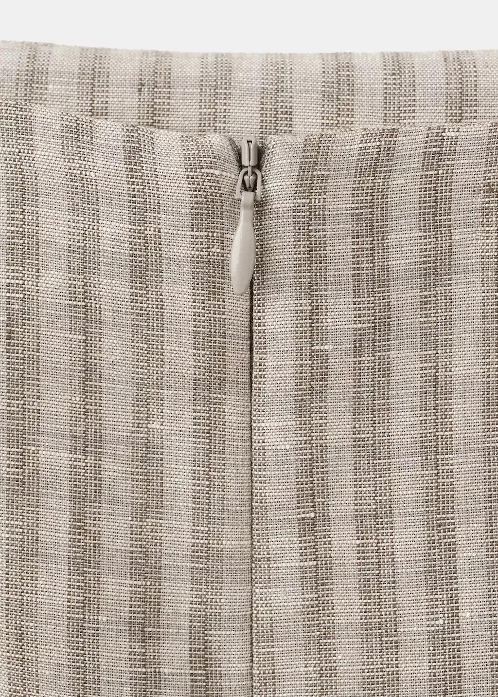 Grey Check Wrap Skirt, Light Pastel Grey, large image number 1