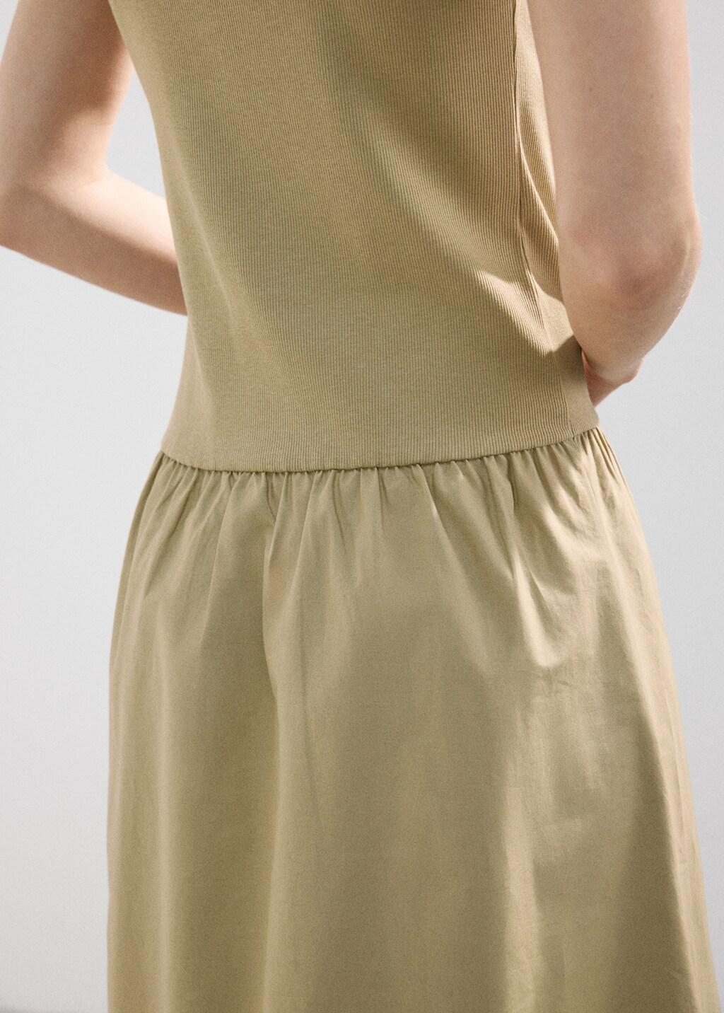 Green Contrast-Bodice Dress, 0201_36, large image number 6