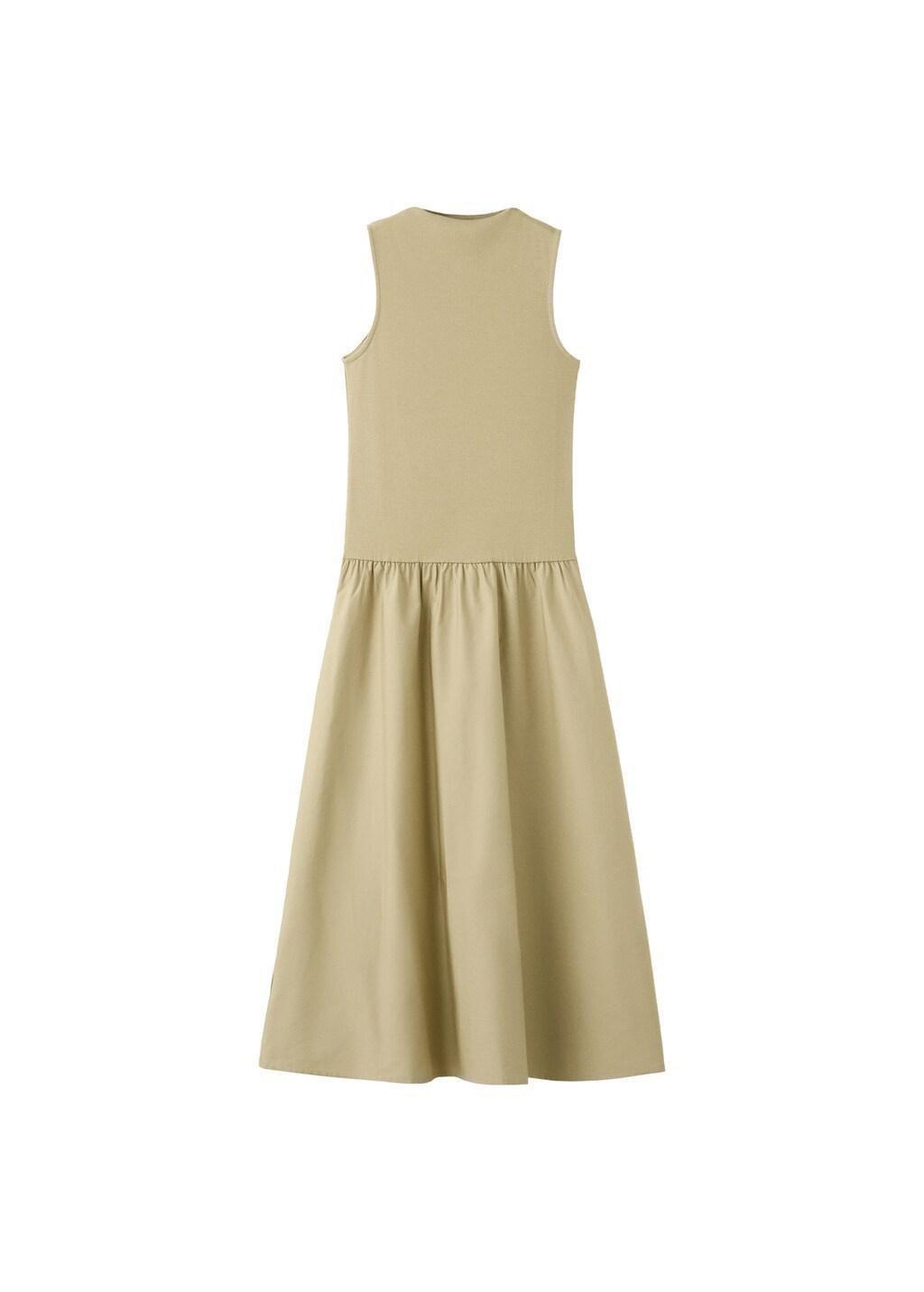 Green Contrast-Bodice Dress, 0201_36, large image number 7