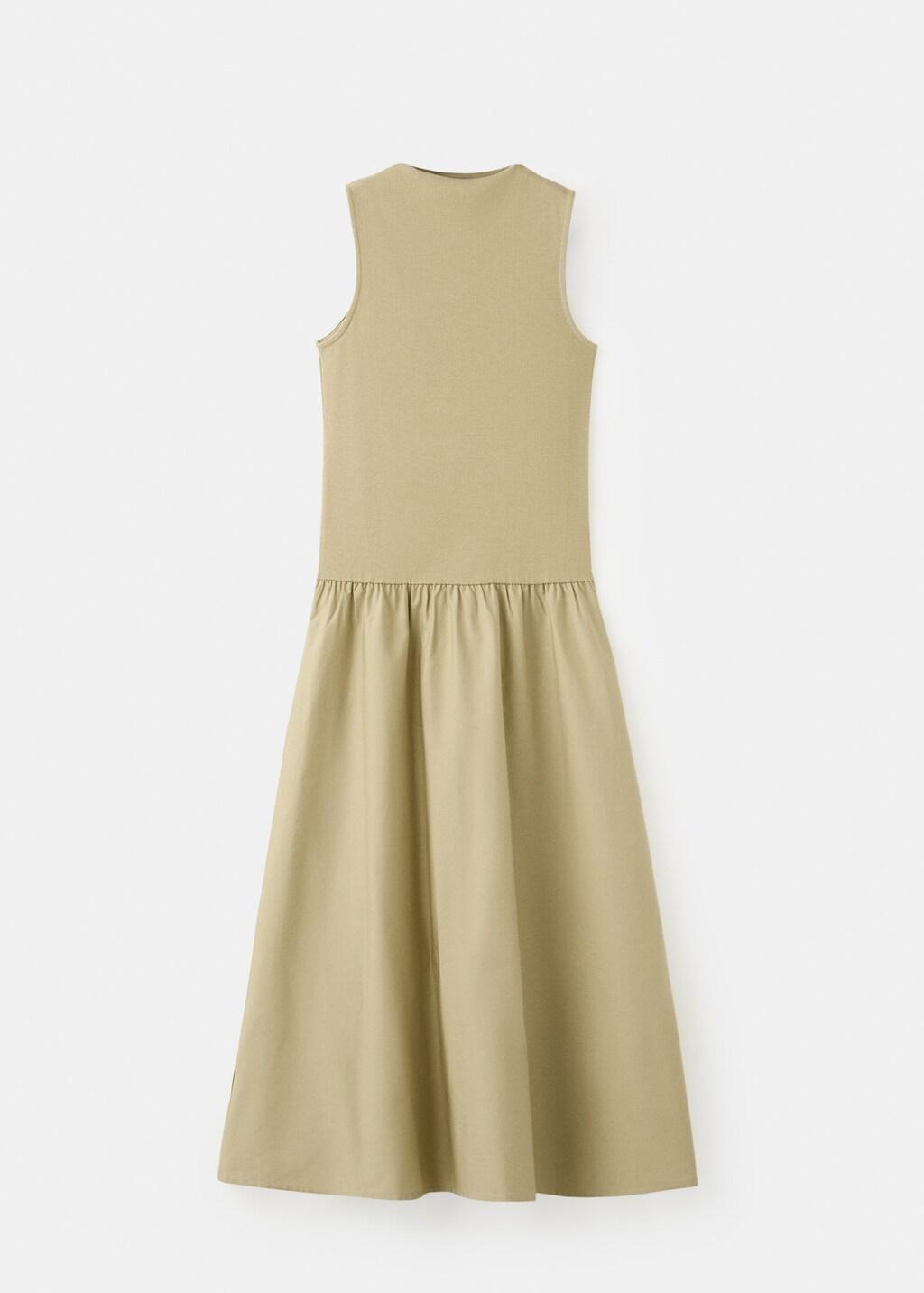 Green Contrast-Bodice Dress, 0201_36, large image number 8
