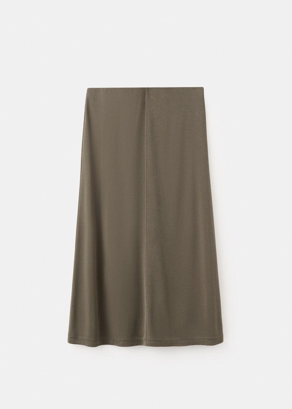 Modal pencil skirt, Beige - Khaki, large image number 7