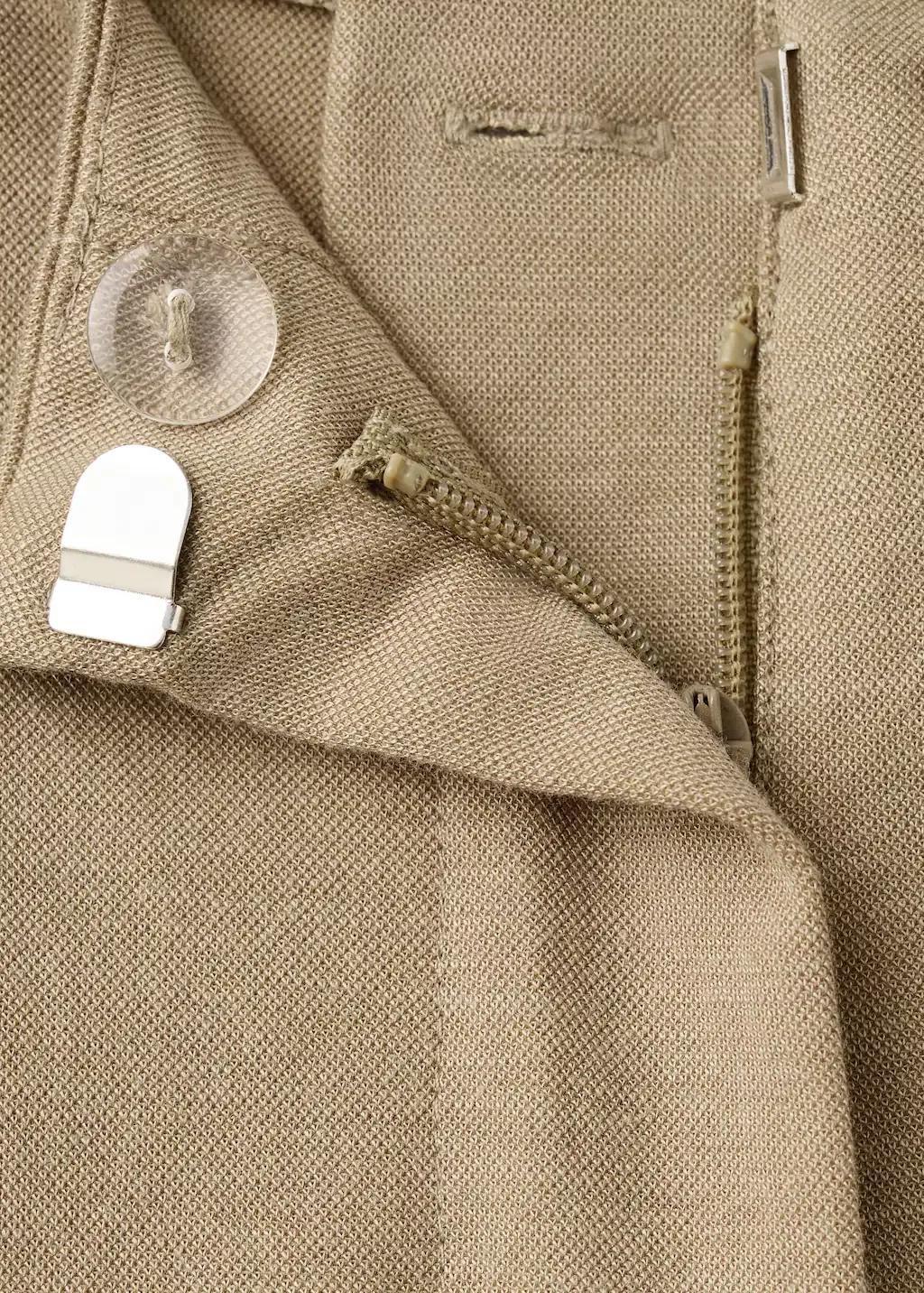 Brown Straight Mid-Rise Trousers, Medium Brown, large image number 1