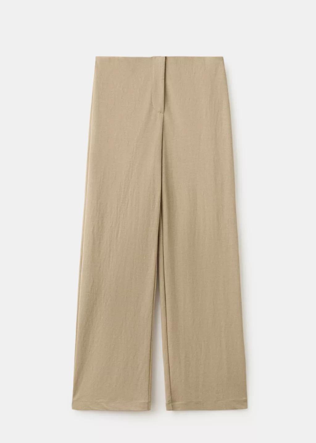 Brown Straight Mid-Rise Trousers, Medium Brown, large image number 7