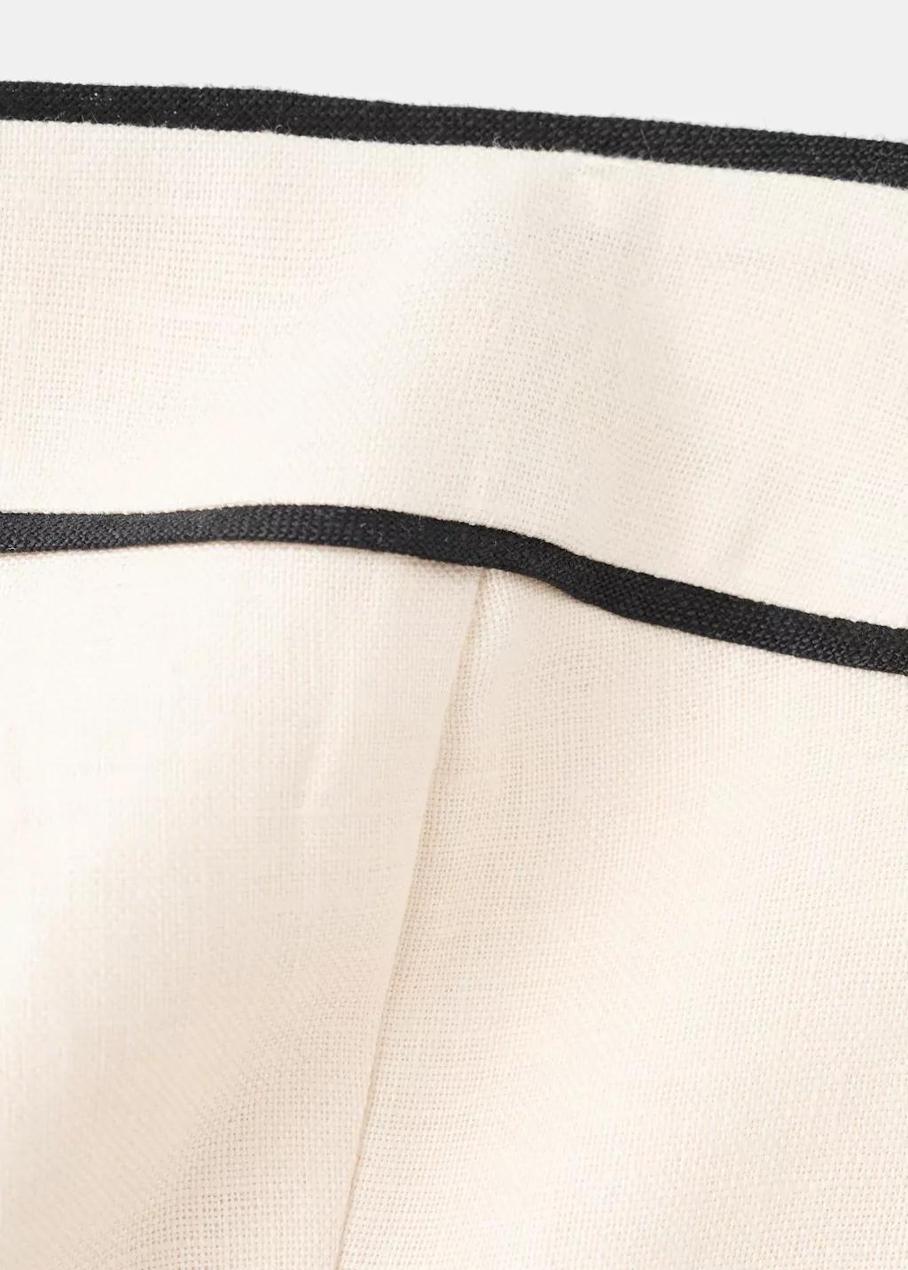 Beige Linen Bandeau Jumpsuit, 0201_05, large image number 1