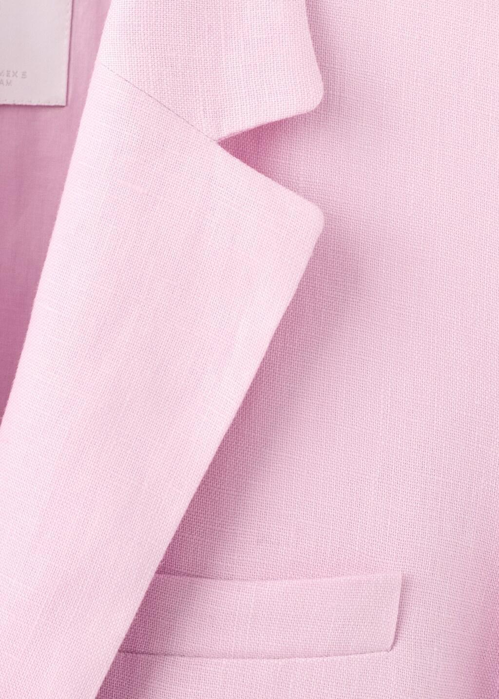 Pink Linen Suit Jacket, 0201_85, large image number 1