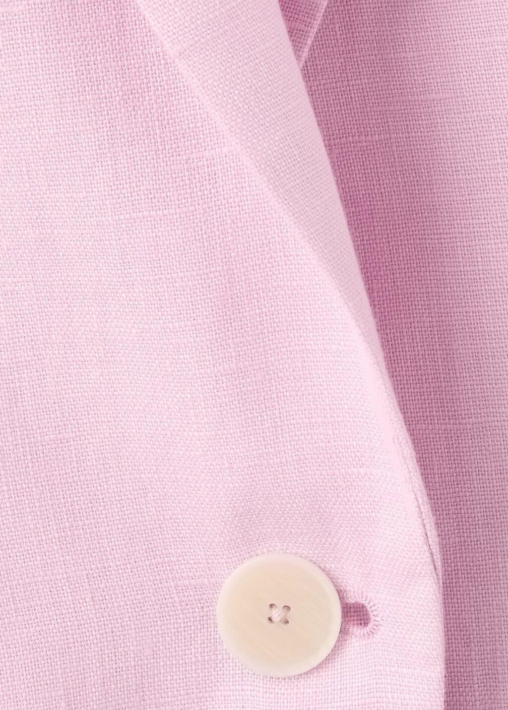 Pink Linen Suit Jacket, 0201_85, large image number 4